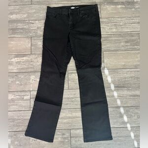 Size 12 Tall, black kicker boot-cut old navy jeans